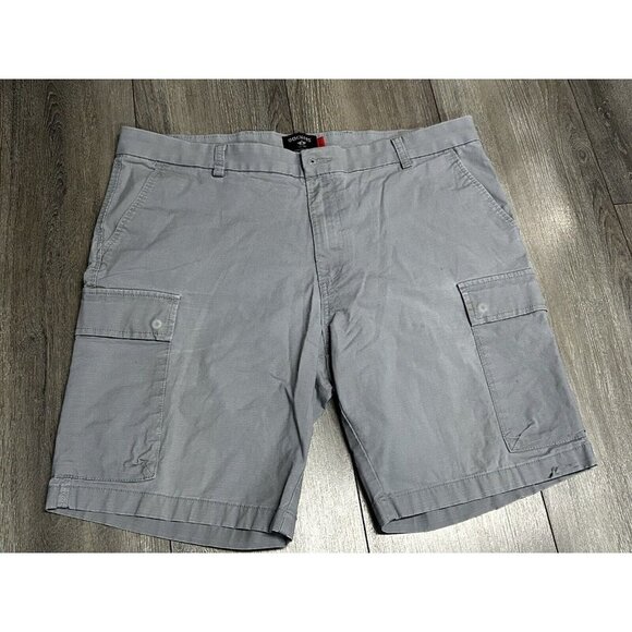 Lot Of 2 Dockers Men 36 Solid Khaki Cotton Smart Tech 360 Cargo Short - Picture 5 of 13